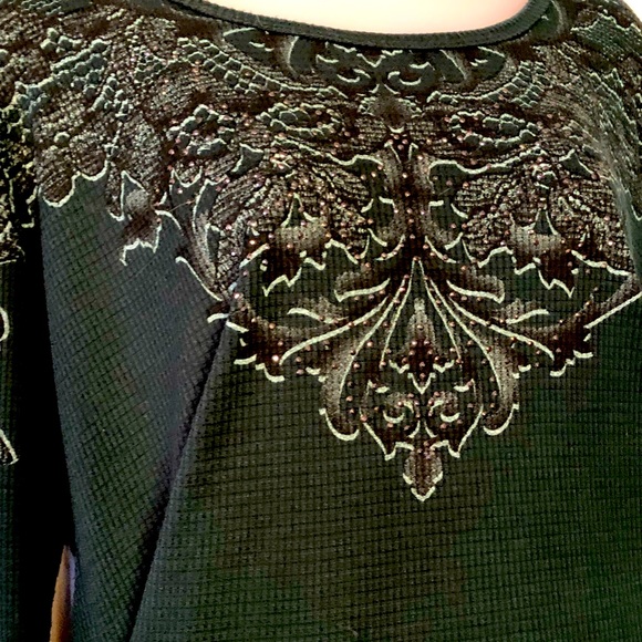 EUC One World Evergreen Waffle Weave Top, Size Large - Picture 4 of 15